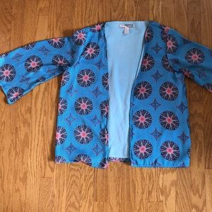 FOREVER 21 PATTERN JACKET COVER UP KIMONO